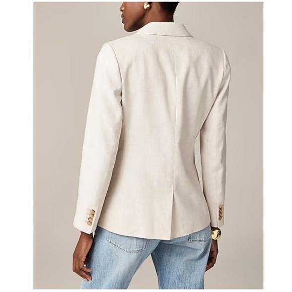 NWT J.Crew Helena blazer in stretch linen blend - Picture 4 of 7